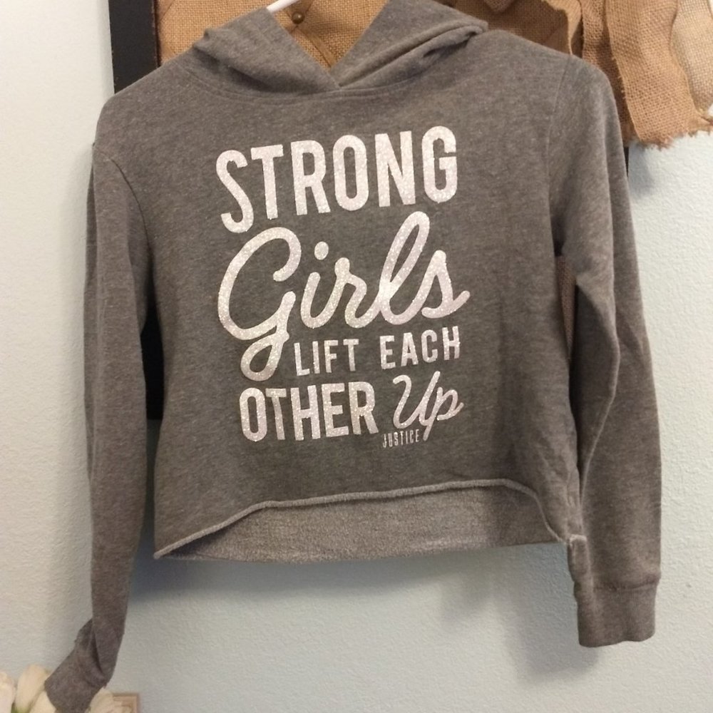 Strong Girls Gray Justice Hoodie